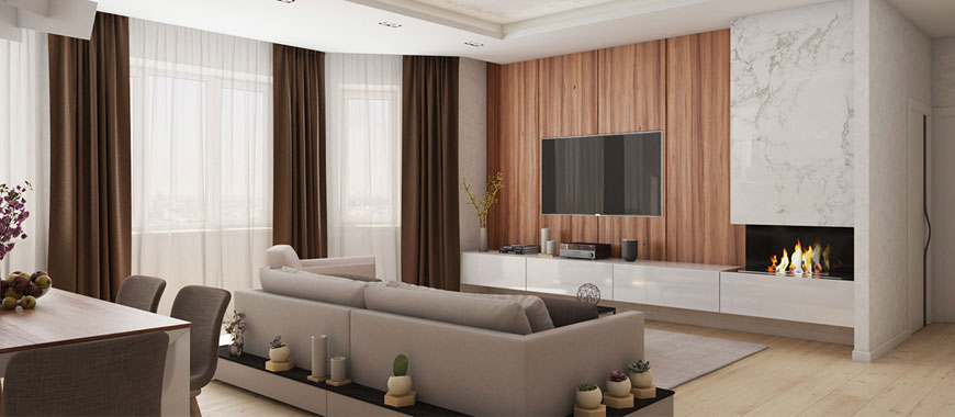 Интерьер двухкомнатной квартиры 2023 года: модные тренды в отделке квартир с фото