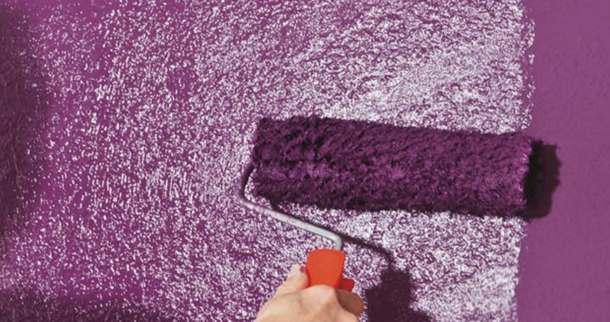 Покраска стен фиолетовый цвет